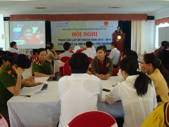 Hội nghị tham vấn Lập Kế hoạch năm 2015-2016 cho trẻ em và phụ nữ dễ bị tổn thương nhất tại tỉnh Kon Tum