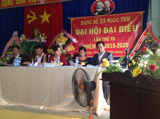 Về tình hình và kết quả Đại hội đại biểu Đảng bộ xã Ngọc Tem lần thứ XV nhiệm kỳ 2015 – 2020