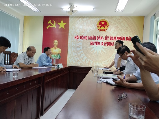 Công bố Quyết định thanh tra của Giám đốc Sở Kế hoạch và Đầu tư đối với Ủy ban nhân dân Huyện Ia H’Drai